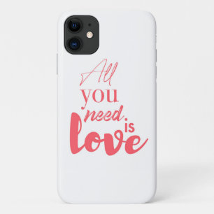 Rode, urbane grafische vormgeving "All you need is Case-Mate iPhone Case