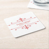 Rode v2 Fancy Onderzetters voor sierpapier (Schuin)