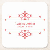 Rode v2 Fancy Onderzetters voor sierpapier (Voorkant)