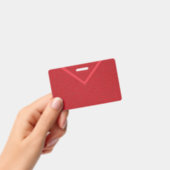 Rode V Patroon Badge – Aangepaste naam tag – Aanpa (Handheld)