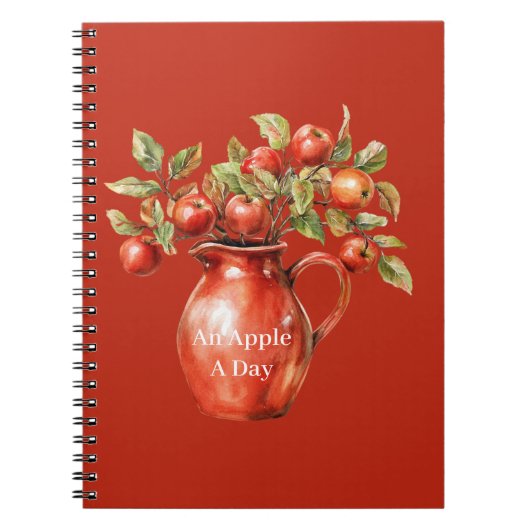 Rode Vaas Appels Notitieboek (Voorkant)