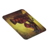 Rode vaas met fruitmagneet magneet (Rechterzijde)