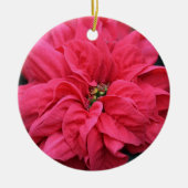 Rode Vakantie Poinsettia Ornament (Voorkant)