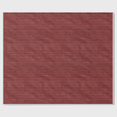 Rode vakantie strepen cadeaupapier (Vlak)