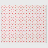 Rode Valentijn boog patroon Cadeaupapier (Vlak)