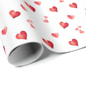 Rode Valentijn boog patroon Cadeaupapier (Rol Hoek)