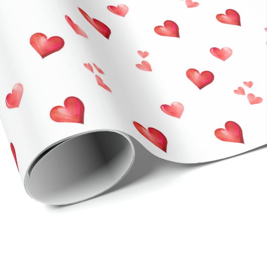 Rode Valentijn boog patroon Cadeaupapier (Rol Hoek)