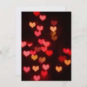 Rode valentijn feestdagenkaart (Voorkant / Achterkant)