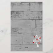 Rode Valentijn — Gepersonaliseerde banketborden Briefpapier (Achterkant)