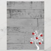 Rode Valentijn - Harten - Aangepaste papierpagina (Achterkant)