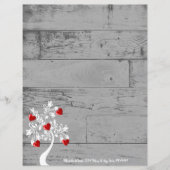 Rode Valentijn - Harten - Aangepaste papierpagina (Voorkant)