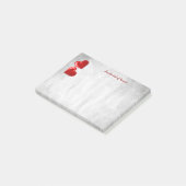 Rode Valentijn hoort persoonlijke opmerkingen Post-it® Notes (Schuin)