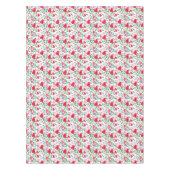 Rode Valentijn hoort roze bloemen tablet Tafelkleed (Voorkant)