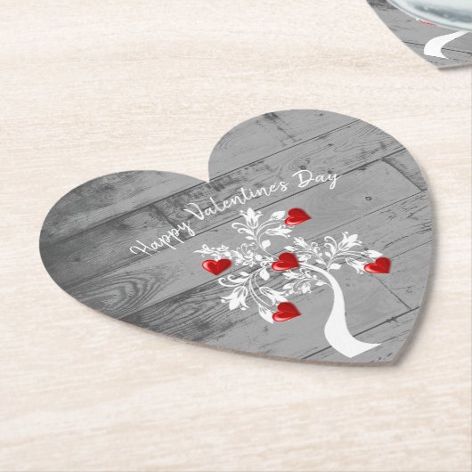 Rode Valentijn — Onderzetter met rode  (Gekanteld)