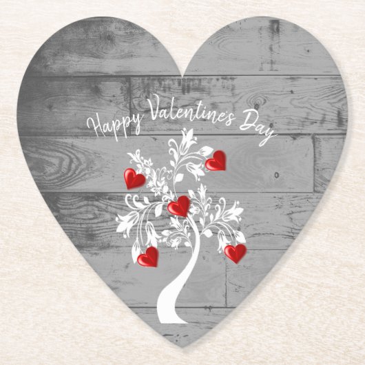 Rode Valentijn — Onderzetter met rode  (Voorkant)