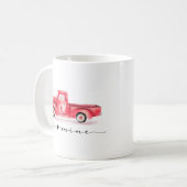 Rode Valentijn Waterverf  Truck Be Mine Koffiemok (Voorkant links)