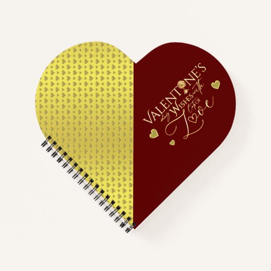 Rode Valentijnsdag Cadeaus Notitieboek (Voorkant)