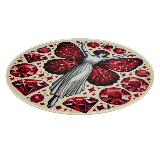 rode Valentijnsdag fee Snijplank (Hoek)