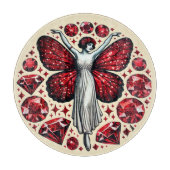 rode Valentijnsdag fee Snijplank (Voorkant)