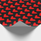 Rode Valentijnsdag — Heart Wrapping Paper Cadeaupapier (Hoek)
