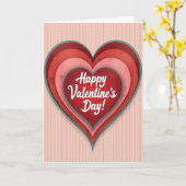 Rode Valentijnsdag Liefdeshartkaart Kaart (Gele Bloem)