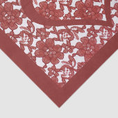 rode Valentijnsdag met kantpatroon Tissuepapier (Detail)