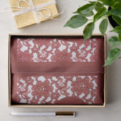 rode Valentijnsdag met kantpatroon Tissuepapier (Geschenk)