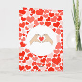 Rode Valentijnsdag Notitiekaartje (Achterkant)