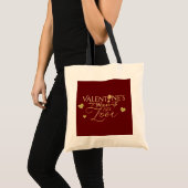 Rode Valentijnsdagcadeaus Tote Bag (Voorkant (product))