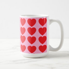 Rode Valentijnsharten Koffiemok