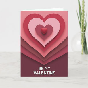 Rode Valentijnshartkaart Kaart