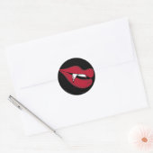 Rode Vampier Lips Sticker (Envelop)