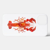 Rode veelhoekige kreeft Case-Mate iPhone case (Achterkant (horizontaal))