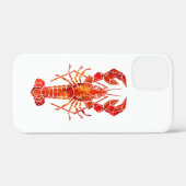 Rode veelhoekige kreeft Case-Mate iPhone case (Achterkant (horizontaal))