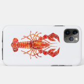 Rode veelhoekige kreeft Case-Mate iPhone case (Achterkant (horizontaal))