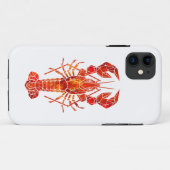 Rode veelhoekige kreeft Case-Mate iPhone case (Achterkant (horizontaal))