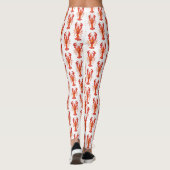 Rode veelhoekige kreeft leggings (Achterkant)