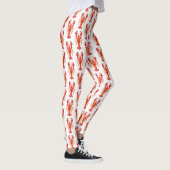 Rode veelhoekige kreeft leggings (Rechts)
