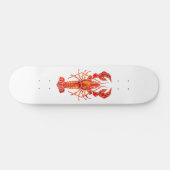 Rode veelhoekige kreeft persoonlijk skateboard (Horizontaal)