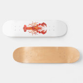 Rode veelhoekige kreeft persoonlijk skateboard (Horizontaal)
