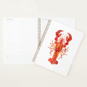 Rode veelhoekige kreeft planner (Display)