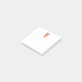 Rode veelhoekige kreeft post-it® notes (Schuin)