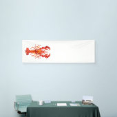 Rode veelhoekige kreeft spandoek (Beurs)