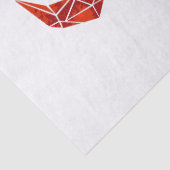 Rode veelhoekige kreeft tissuepapier (Detail)