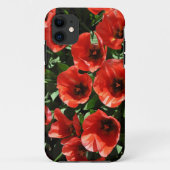 Rode veertulpen Case-Mate iPhone case (Achterkant)