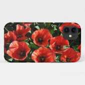 Rode veertulpen Case-Mate iPhone case (Achterkant (horizontaal))