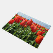 Rode veertulpen deurmat (Schuin)