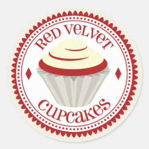 Rode Velvet Cupcakes Sticker