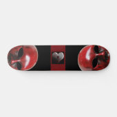 Rode Venetiaans Masker Skateboard (Horizontaal)