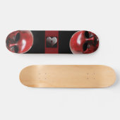 Rode Venetiaans Masker Skateboard (Horizontaal)
